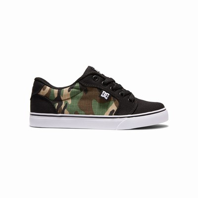 DC Anvil Kid's Black/Camo Sneakers Australia Sale JBV-143